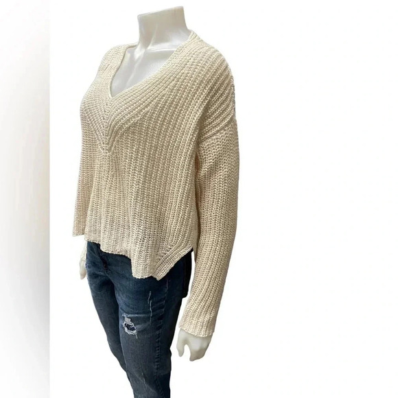 💥HOST PICK💥 Eileen Fisher V Neck Organic Cotton Sweater Size Small - Picture 3 of 10